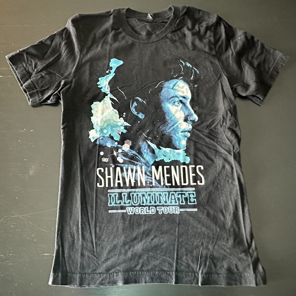 Sean Mendes Illuminate World Tour Single Stitch S/S‎ T-Shirt Black Medium
